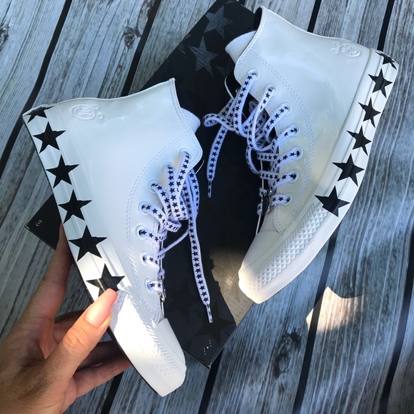 NEW 🤩 CONVERSE x MILEY ALLSTAR PATENT STAR SZ 6.5 - Picture 8 of 8